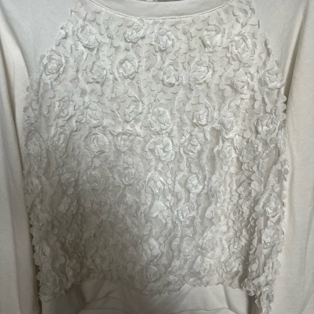 LC Lauren Conrad Cream Textured Knit